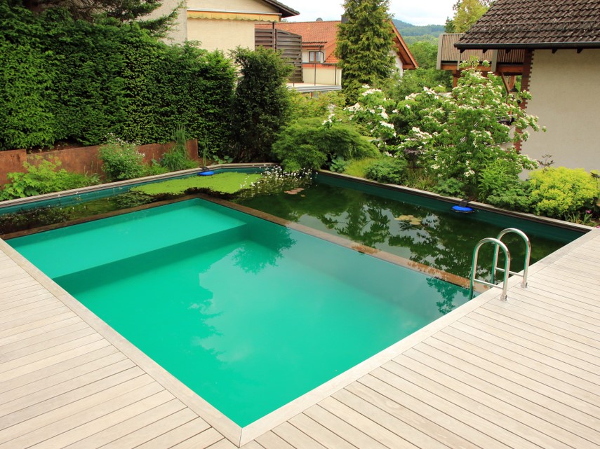 Schwimmbad, Wasser, Draußen, Hinterhof